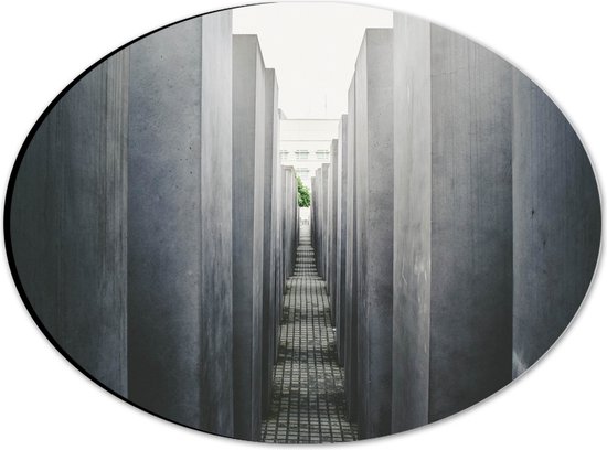WallClassics - Dibond Ovaal - Monument in Duitsland - 28x21 cm Foto op Ovaal (Met Ophangsysteem)