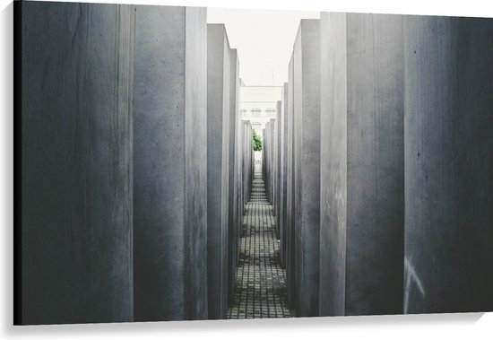 WallClassics - Canvas - Monument in Duitsland - 120x80 cm Foto op Canvas Schilderij (Wanddecoratie op Canvas)