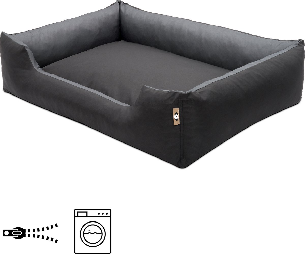 Hondenmand Cordura XXL – Zwart + Grijs - 100 x 75 x 23 cm
