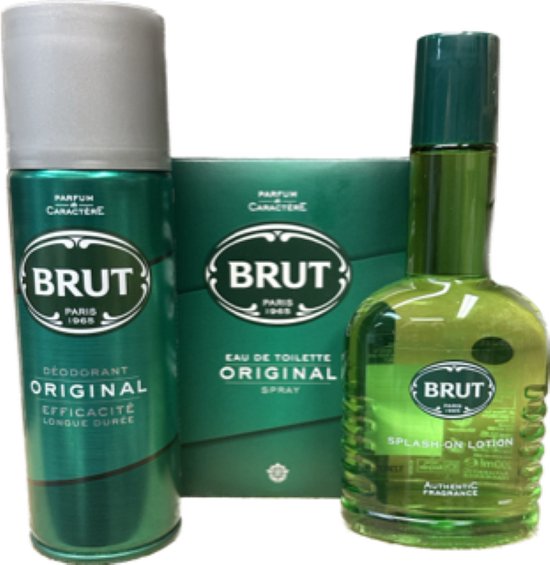Brut Set After Shave Splash / Deo Spray / Eau de Toilette 100 ml bol