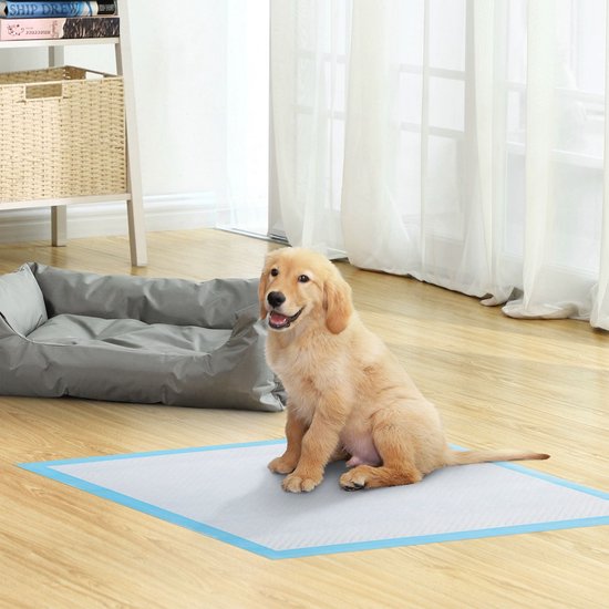 Puppy Pads 60 x 60 cm 55 stuks BlauwWit