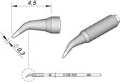 JBC Tools C115105 Soldeerpunt Ronde vorm, Gebogen Grootte soldeerpunt 0.3 mm Lengte soldeerpunt: 5 mm Inhoud: 1 stuk(s)