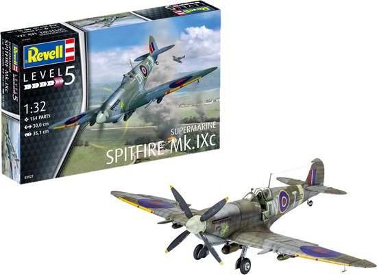 Foto: 1 32 revell 03927 spitfire mk ixc plastic modelbouwpakket