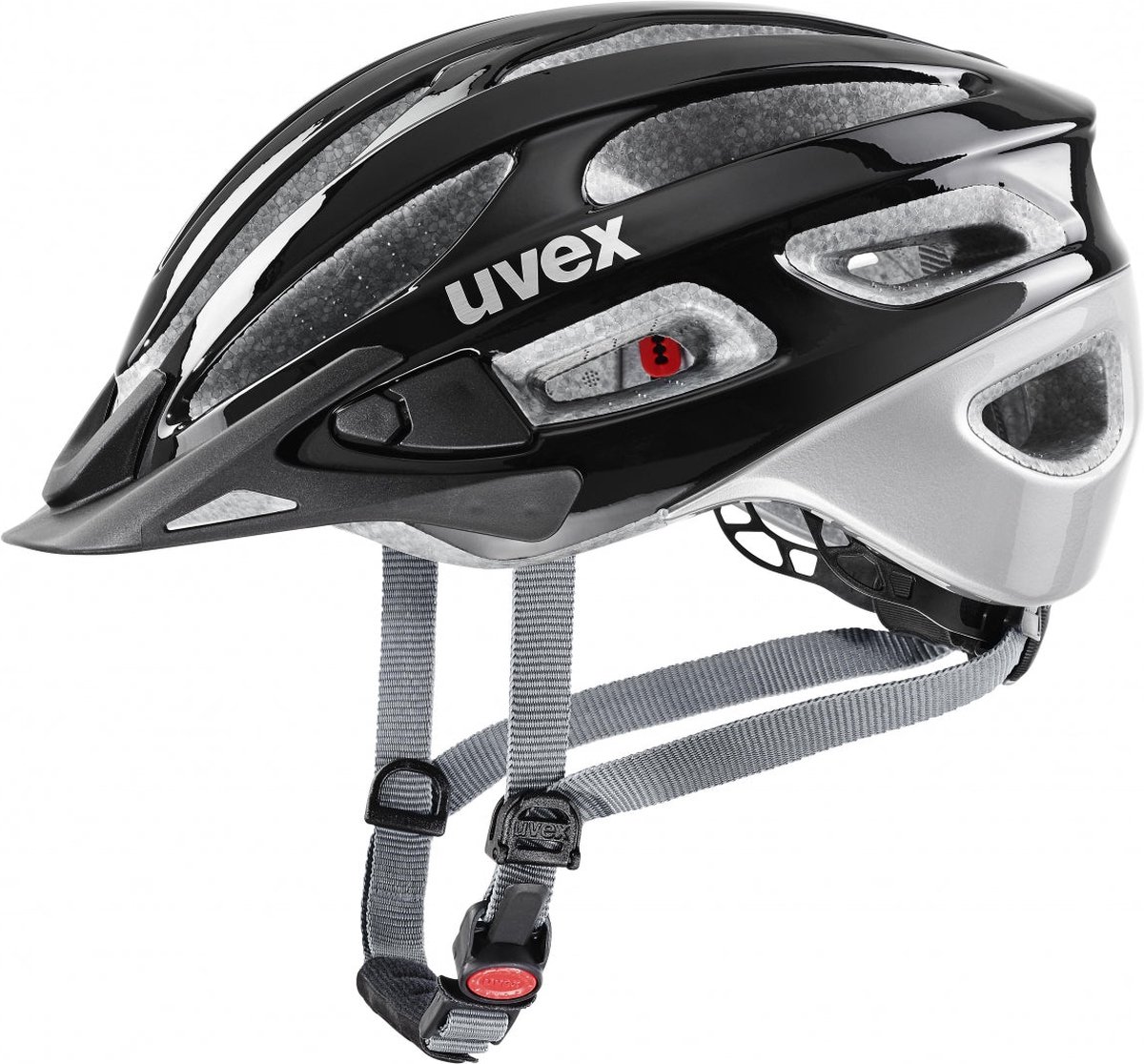 uvex True Fietshelm Black / Silver - Unisex - maat 52-55