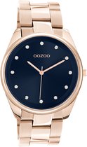 OOZOO Timepieces - rosé goudkleurige OOZOO horloge met rosé goudkleurige roestvrijstalen armband - C10967