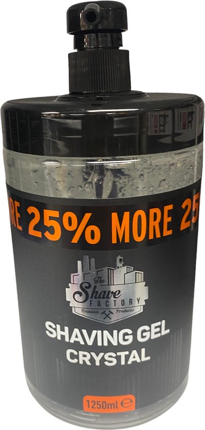 THE SHAVE FACTORY Gel de Rasage 1250ml - CRISTAL