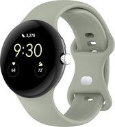 Bandje Voor Google Pixel - Watch Sport Band - Groen - Maat: SM - Horlogebandje, Armband