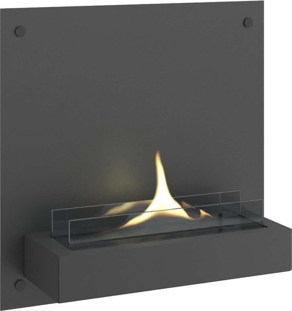 Tenderflame Square 180 - Black/Steel