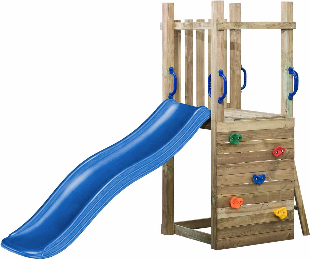 SwingKing speeltoestel met glijbaan Tour Irma blauw 175cm