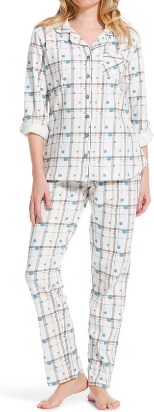 Pastunette - Dots - Pyjamaset - Wit - Maat 36