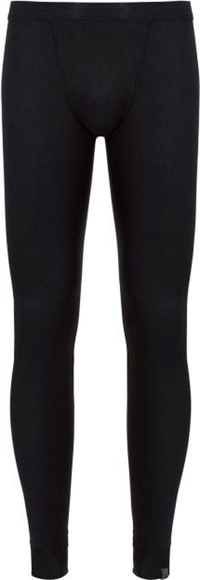 Zwarte thermobroek voor heren, met elastische tailleband.