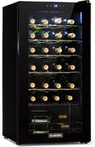 Frigo à vin Klarstein Shiraz 28 Uno 74 litres / 28 bouteilles, températures réglables de 5 à 18 °, LED intérieur LED, 42 dB, noir