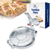 Tortilla Pers - Roti maker - Tortilla Press - Taco - Wrap - Incl. 10 Persvellen - Ø15.8 cm
