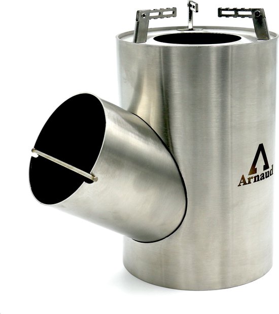 By Arnaud - Kombuis - Rocket stove & Kookset - hout vuur - kampeer kookset - bushcraft stove