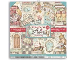 Stamperia - Alice Through the Looking Glass 8x8 Inch Paper Pack (SBBS42)