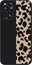 ADEL Siliconen Back Cover Softcase Hoesje Geschikt voor Xiaomi Redmi Note 11 Pro - Luipaard Bruin