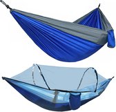 Fish Life Hangmat - Campinghangmat - Hangmat voor buiten - Hangmat voor 2 personen - Reishangmat - 270x140 CM - Blauw
