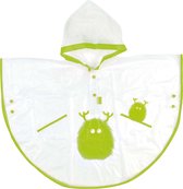 Clima Bisetti - Regenponcho kinderen Lime Groen 2-4 jaar - regenponcho peuter - regenponcho kind