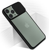 Geschikt voor Apple iPhone 11 Pro hoesje Bi-materiaal bescherming Cameracover - Zwart