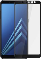 Geschikt voor Samsung Galaxy A8 Ultrabestendig gehard glas 9H hardheid Omtrek Zwart