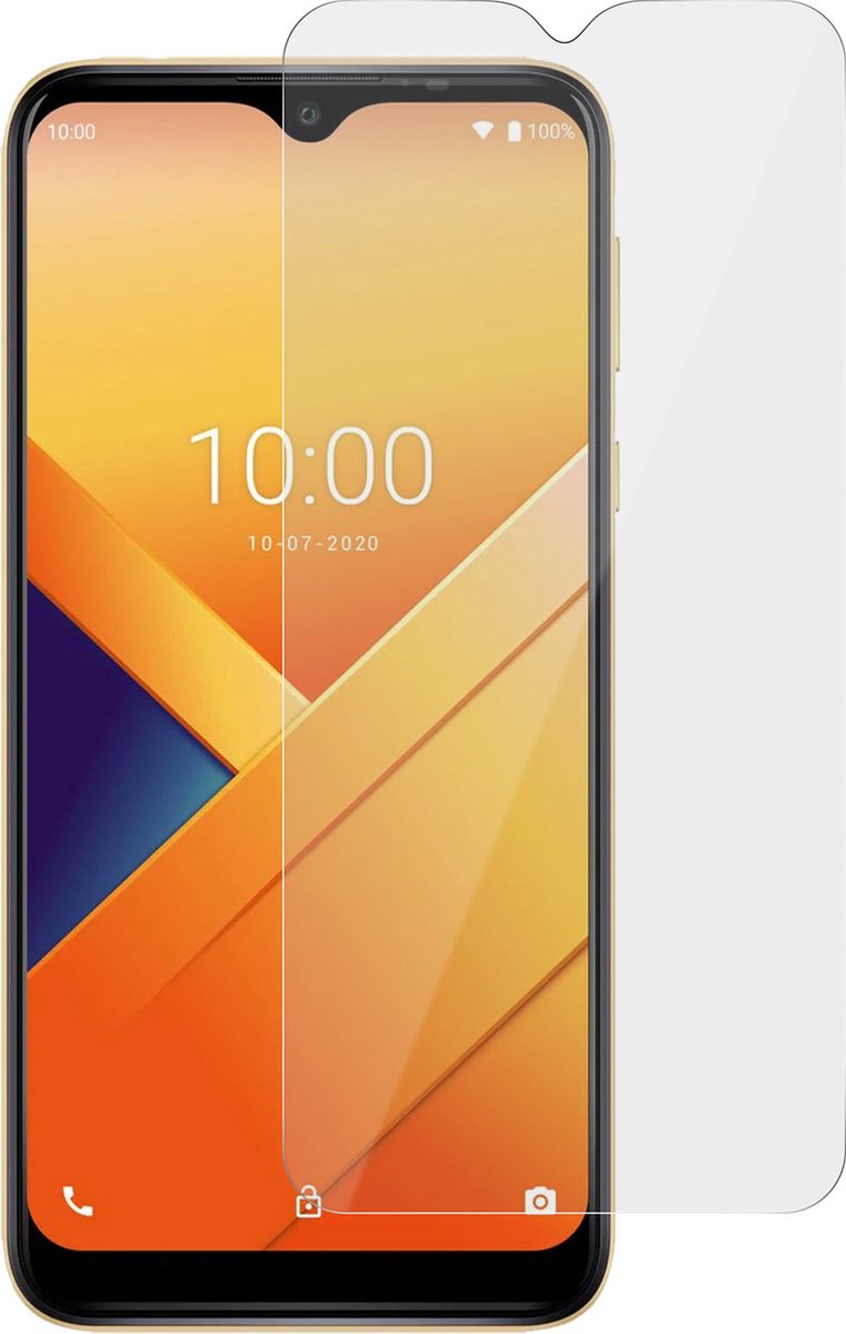 Gehard Glas Geschikt voor Wiko Y81 9H Anti-vlekken Zwart
