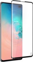Geschikt voor Samsung Galaxy S10 Plus Gehard Glas 9H Antivlek Afgeschuind Force Glass Omtrek Zwart