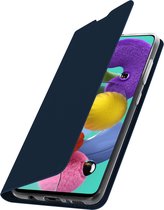 Samsung Galaxy A51 Cover Kaarthouder Videostandaard Dux Ducis nachtblauw