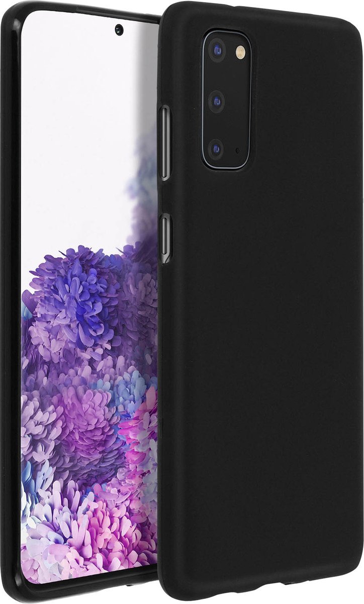 Geschikt voor Samsung Galaxy S20 Case Sterk Soepel en Flexibel Siliconegel Zwart