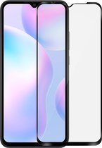 Geschikt voor Xiaomi Redmi 9A/9C/9AT gehard glas 9H volledige hechting afgeschuinde rand zwart