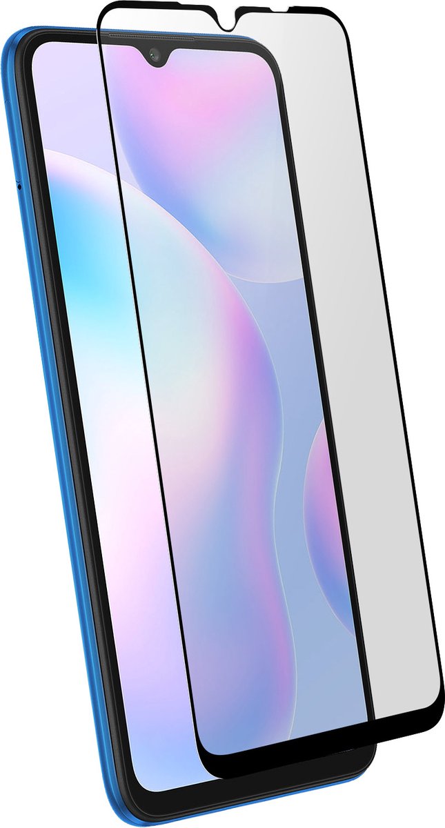 Xiaomi Redmi 9A / 9C / 9AT Tempered Glass 9H Curved Akashi omlijnd zwart