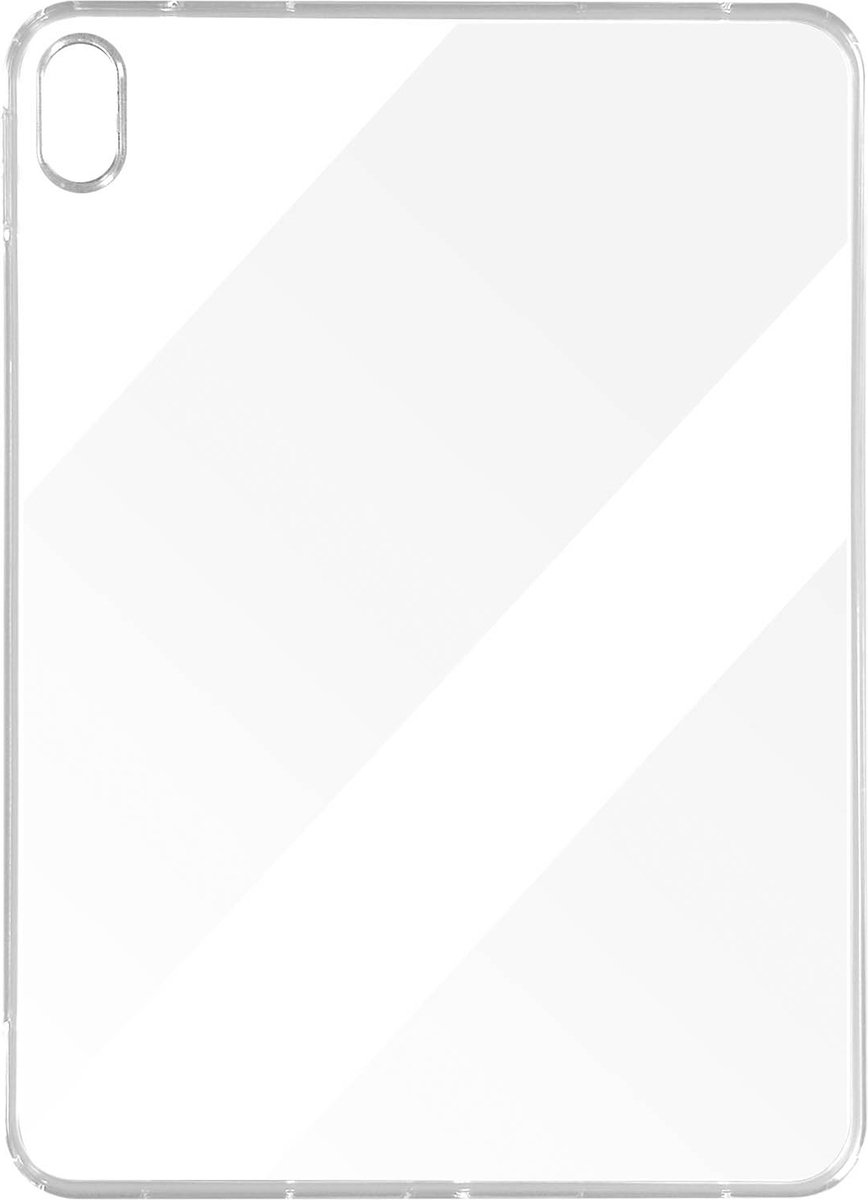 Avizar Hoesje Geschikt voor iPad 10.9 2022 / 11 2025 Siliconen Flexibel Dun en Licht, Transparant