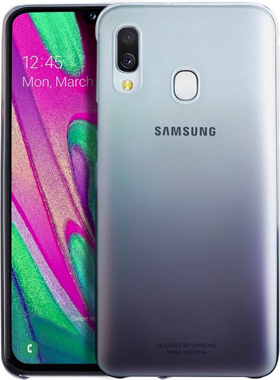 Actief als je kunt Christendom Origineel Samsung Galaxy A40 Hoesje Gradation Cover Zwart | bol.com