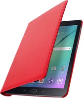 Geschikt voor Samsung Galaxy Tab S2 9.7 Flip Cover 360° Roterende Standaard rood