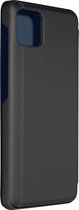 Clear View Geschikt voor Samsung Galaxy A22 5G Hoes Spiegelklep Video Support zwart