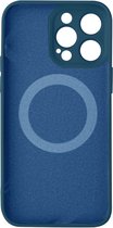 Hoes Geschikt voor Apple iPhone 14 Pro Magsafe Soft-Touch blauw