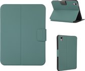 Geschikt Voor iPad 10 hoes - 10e generatie - 10.9 Inch - 2022 - Cover Hoesje - Fonu Smartcover Bookcase - A2757 - A2777 - A2696 - Groen