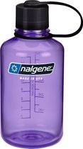 Nalgene Narrow Mouth Bottle - drinkfles - 16oz - BPA free - SUSTAIN - Purple w/Black Cap