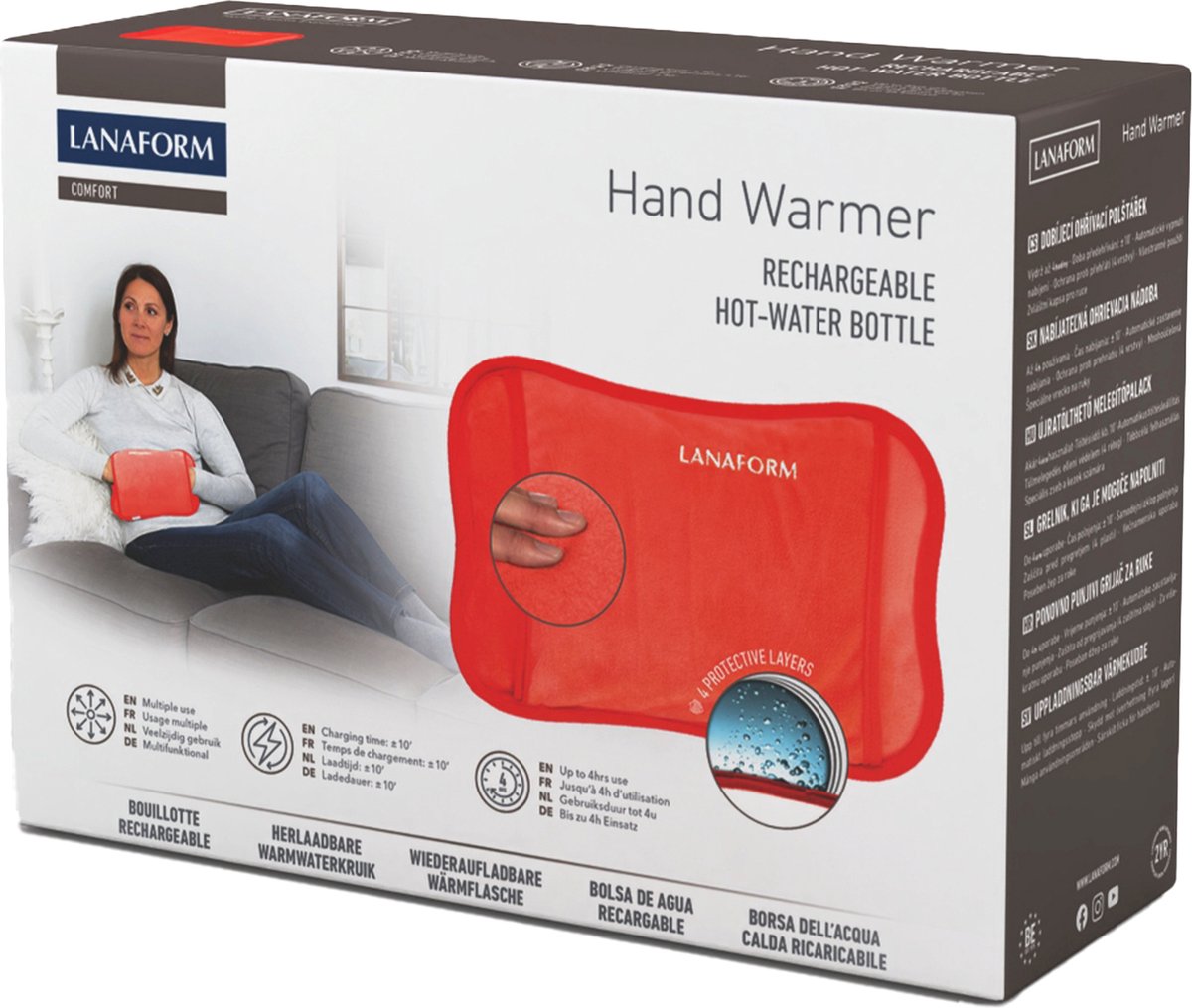 LANAFORM Hand Warmer - Bouillotte électrique mul