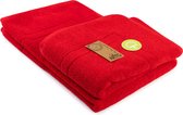ARTG® Towelzz - Badmat - 100% Katoen - Zware kwaliteit - 50 x 80 cm -  Rood - Fire Red