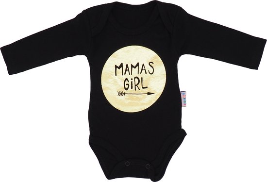 baby kleding set - meisje kleding - baby - baby girl - zwart - maat 68 - rompertje - broekje - mutsje - Merkloos
