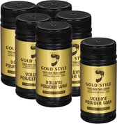 Gold style Powder Wax 6 stuks - Gold style - Haar, Haarstyling, Haarwax, Poeder Wax, Powder, Styling, Wax - 120.gr