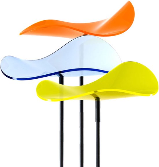 Cazador Fleur De Soleil Cazador-del-sol UNO - Attrape-Soleil Rouge 20cm Avec Tige 175cm - Décoration Jardin Originale Objet Design Jardin