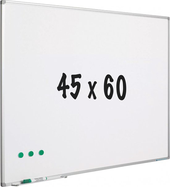 Tableau blanc - Acier laqué - Wit - 45x60cm