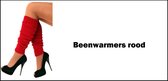 Paar Beenwarmers rood - Thema feest festival party fun beenwarmer