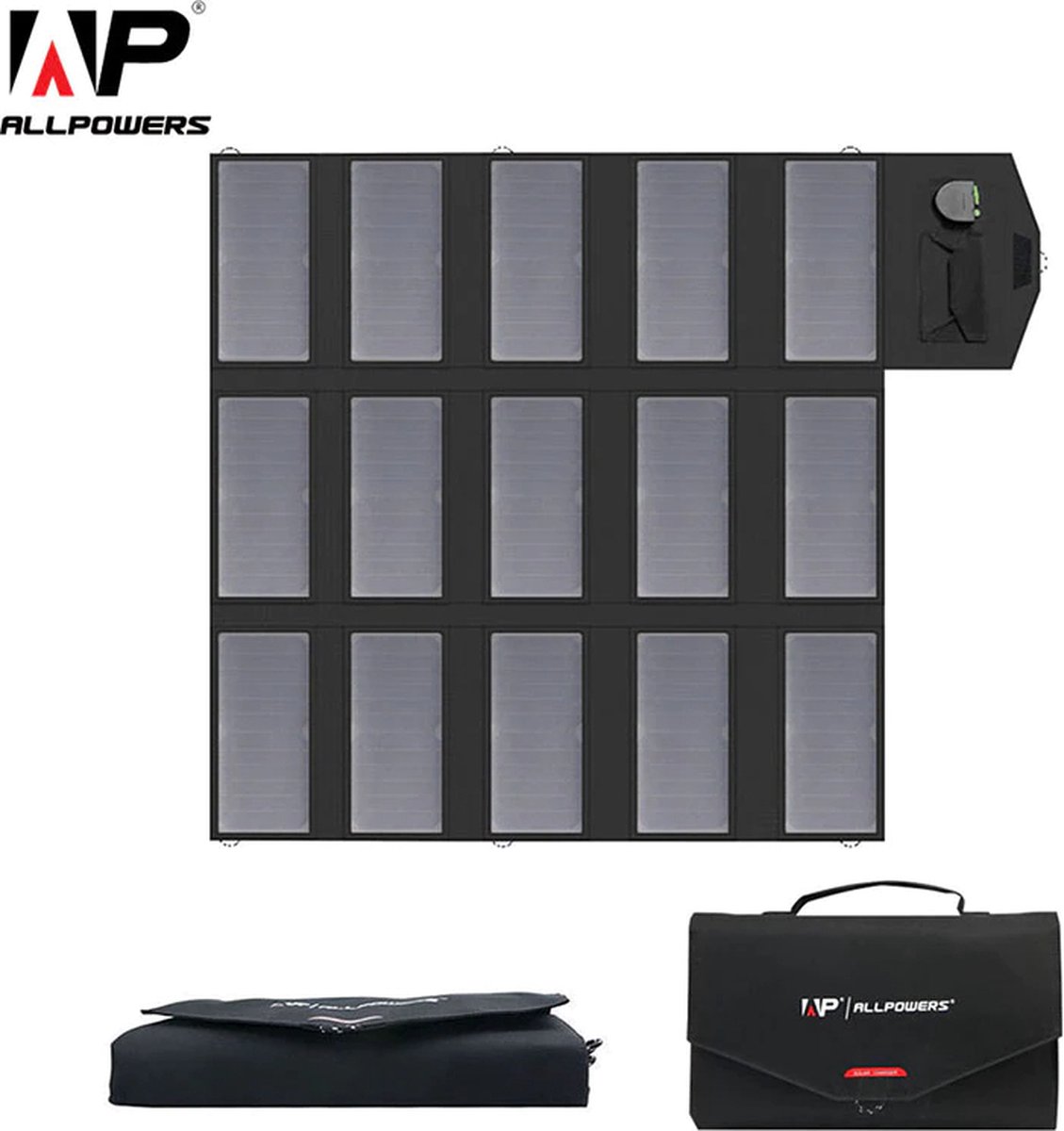 Allpowers - 100W - 18V - 12V - Draagbare Zonnepaneel - Opvouwbare Batterij - Oplader voor Laptop Mobiel Telefoon - Power Station