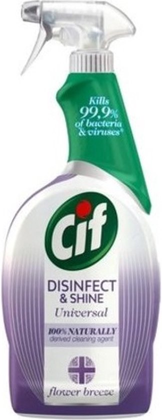 Cif Universal Cleaner Disinfect & Shine Flower Breeze 750 ml | bol