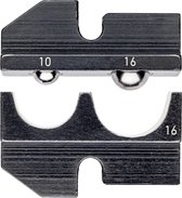 Knipex 97 49 16 Krimpinzet Geïsoleerde kabelschoenen, Geïsoleerde stekkerverbinders 10 tot 16 mm² Geschikt voor merk Kn