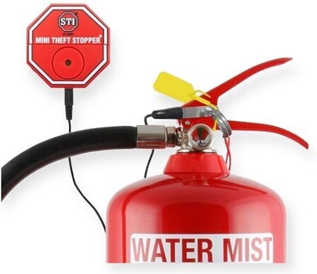STI 6255-M2 mini stopper dubbelpunts twee breekcontacten - brandblusser - anti diefstal - vandalisme