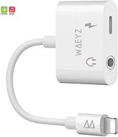 WAEYZ - Apple iPhone Compatible Lightning naar 3,5mm jack audio en lightning splitter Aux adapter