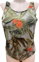 Badpak- Grote maten badpak- Plus size badpak- Groen kleurverloop- Maat 50